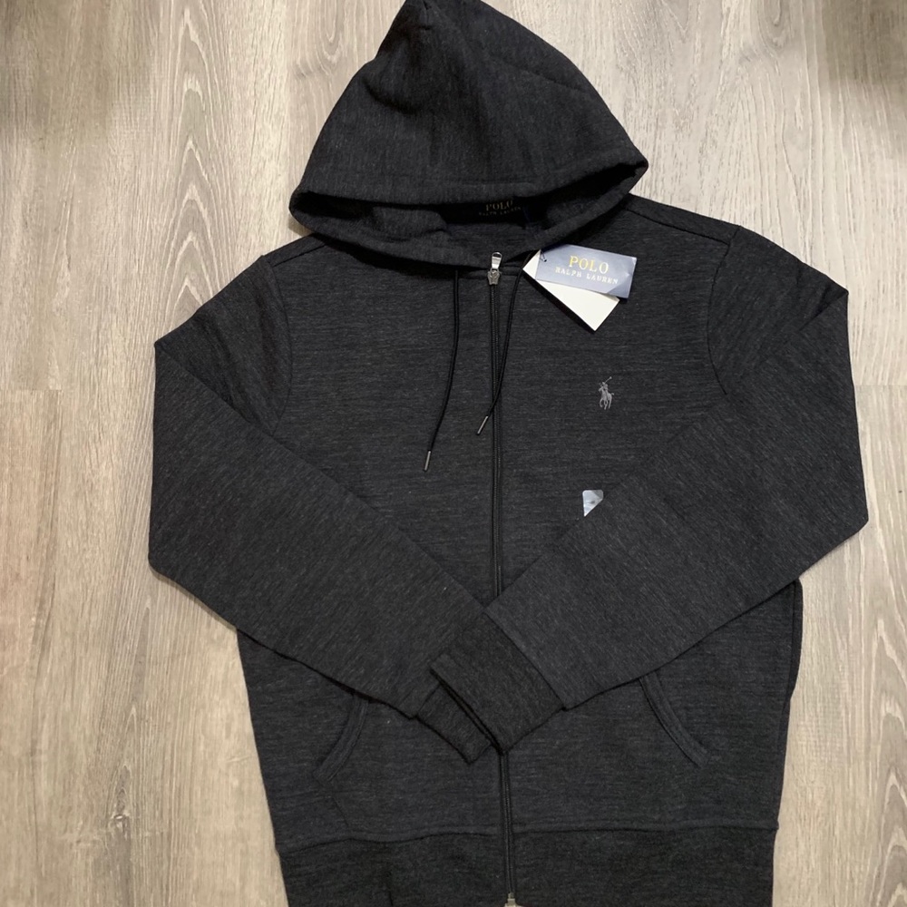Polo Ralph Lauren Gray Zip Up Jacket Size Medium